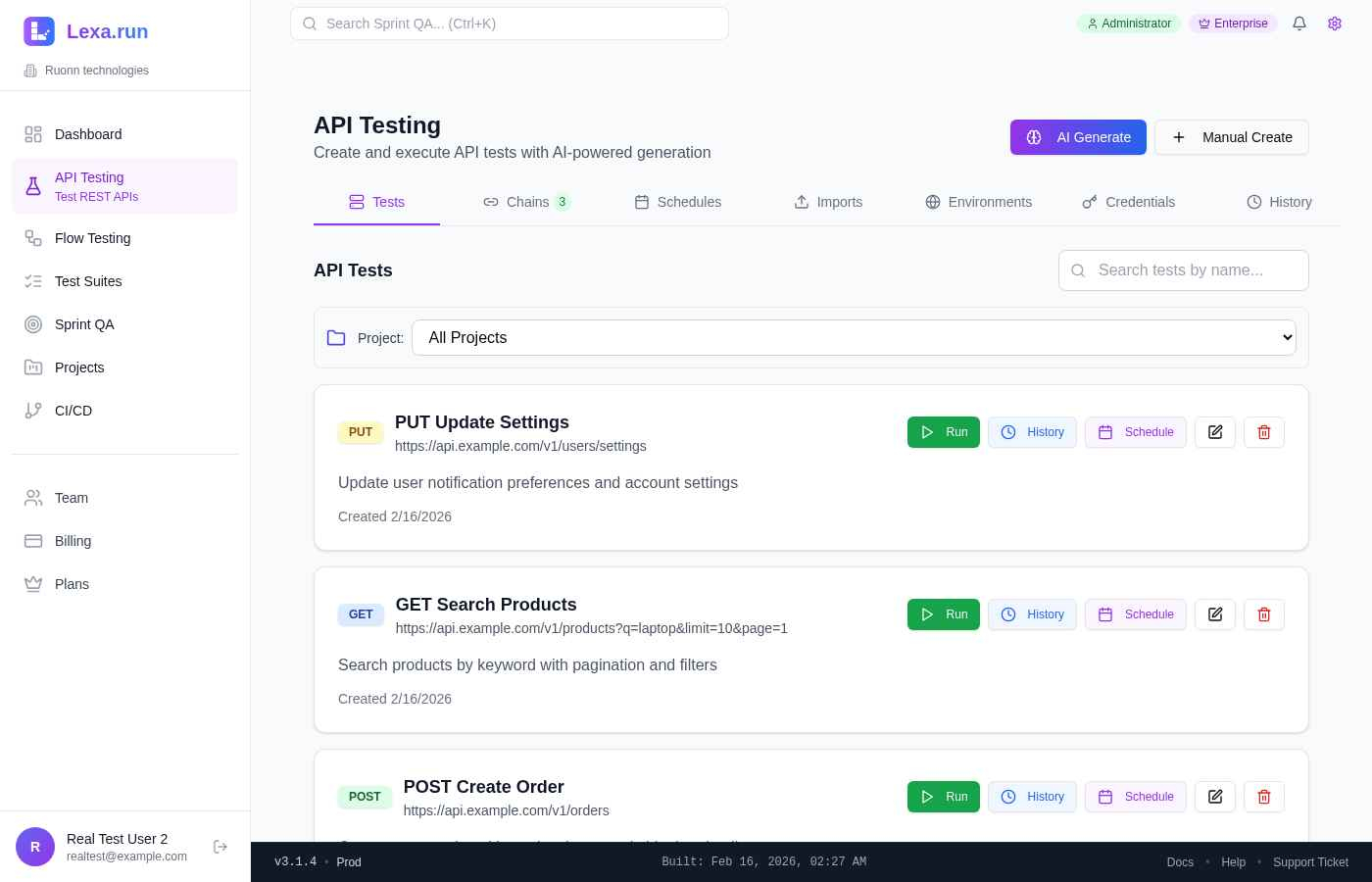 AI-Powered Test Automation | Lexa.run